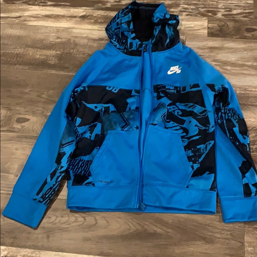 Nike hooded zip front sweatshirt